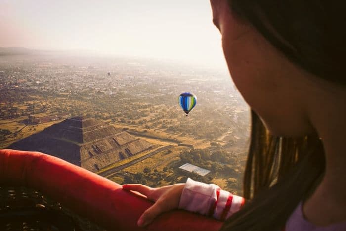 Teotihuacan hot air baloon