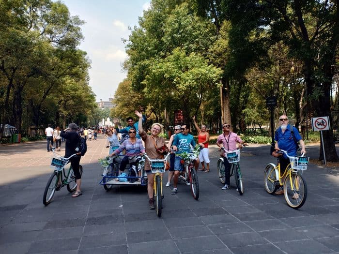 Biking in mexico city